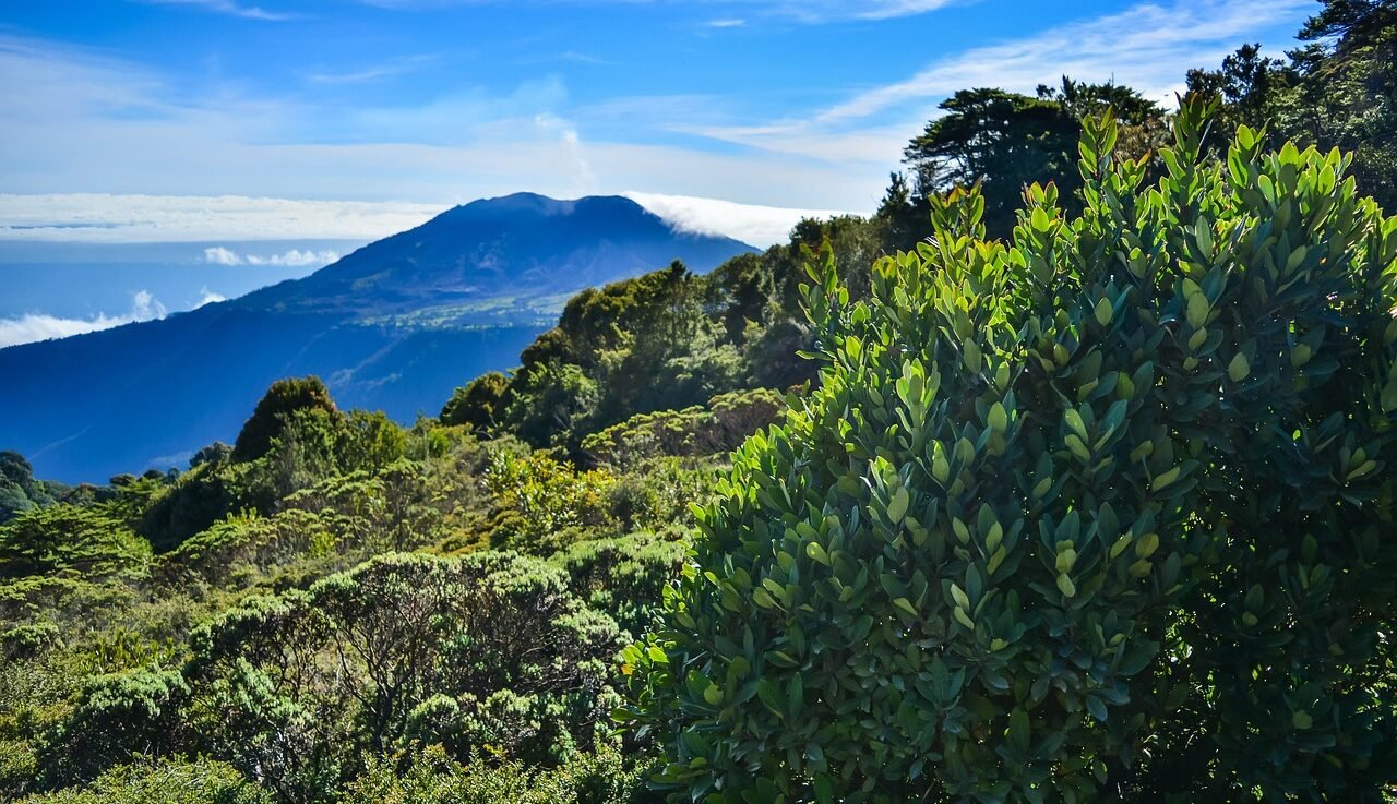 costa rica, volcano, mountain