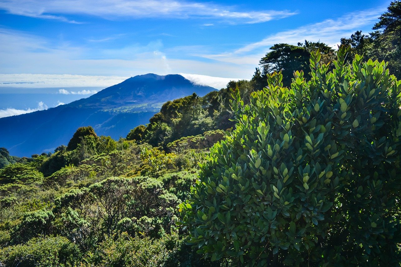 costa rica, volcano, mountain